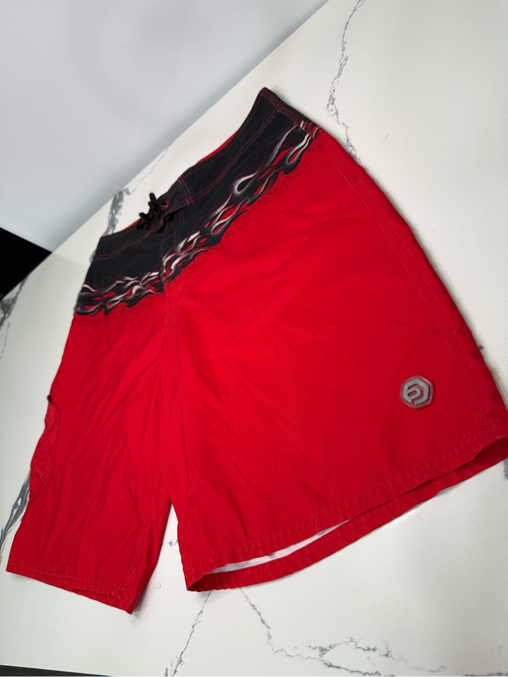 Vintage OP Board Shorts Men's 36″ Waist 90s Ocean Pacific Swim Trunks